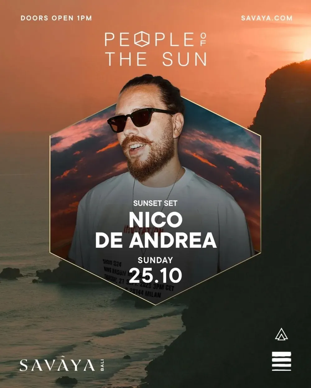 Nico De Andrea в Savaya Bali — афиша