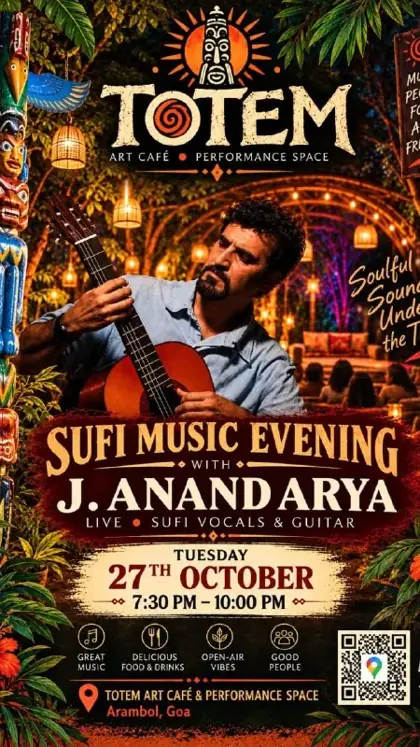 Sufi Music Evening with J. Anandarya — афиша