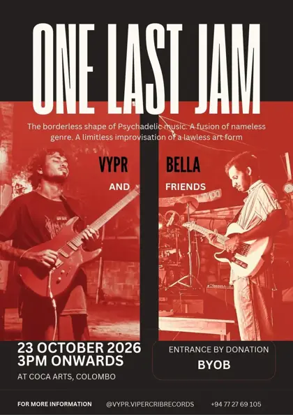 "One Last Jam" by Vypr, Bella and Friends — афиша