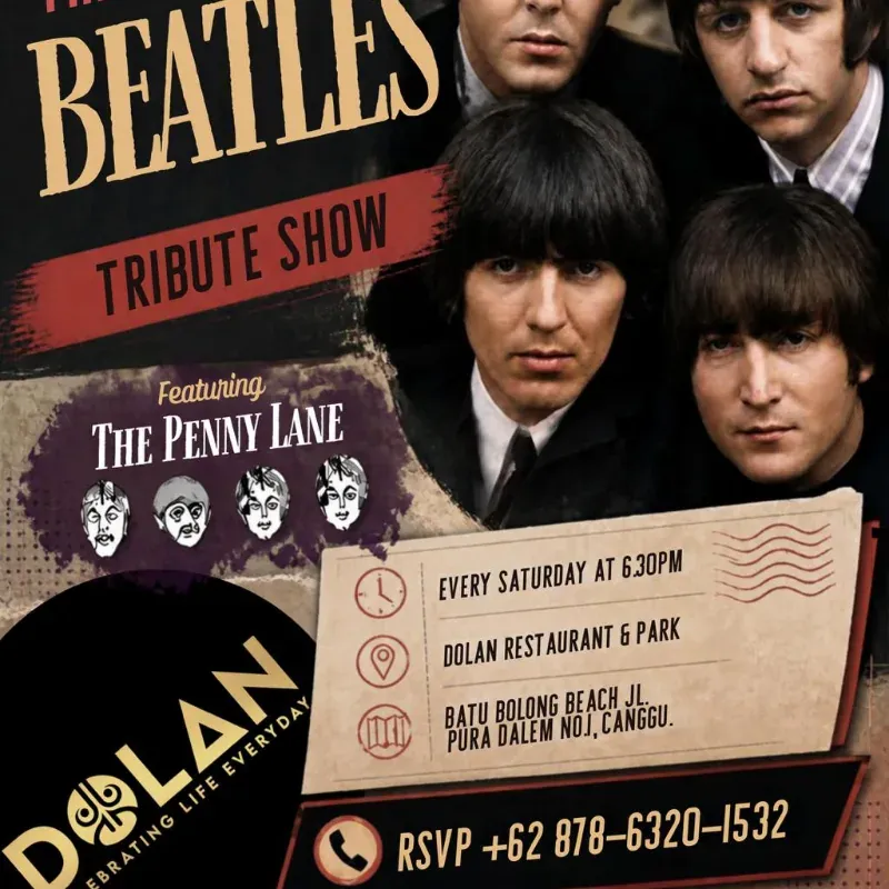 The Beatles Night At Dolan Canggu — афиша