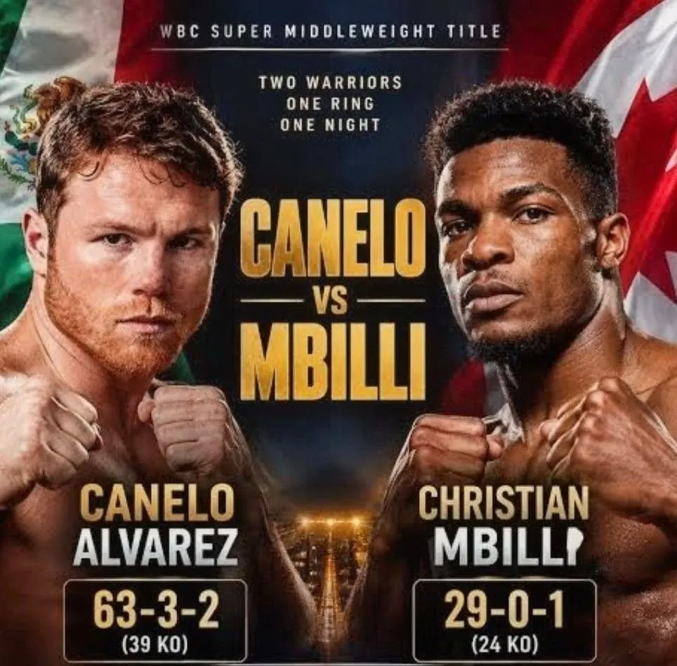 Canelo Alvarez v Christian Mbilli — афиша