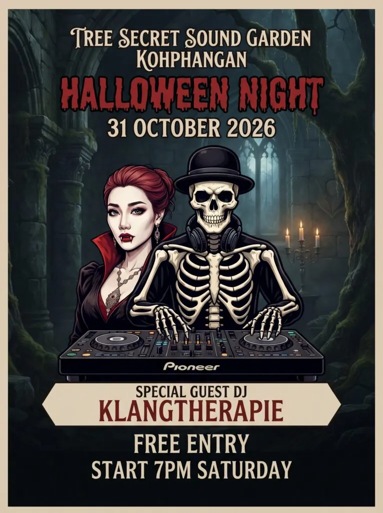 Halloween Party Night w/ Djparty kohphangan — афиша