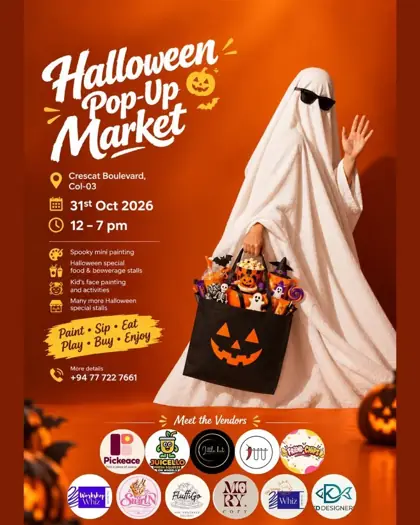 Halloween Pop-Up Market @ Crescat Boulevard, Col -03 — афиша