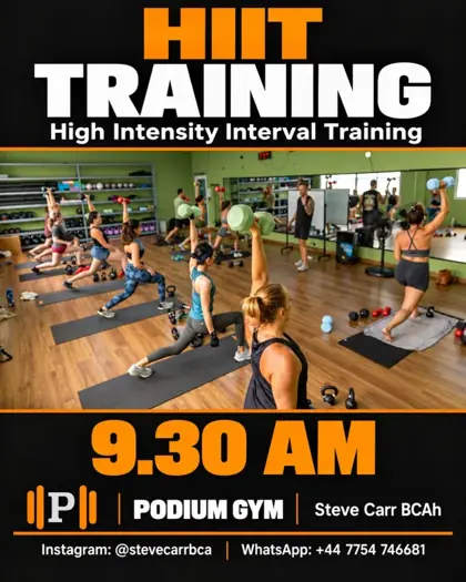 High Intensity Interval Training (HIIT) w/ Steve — афиша