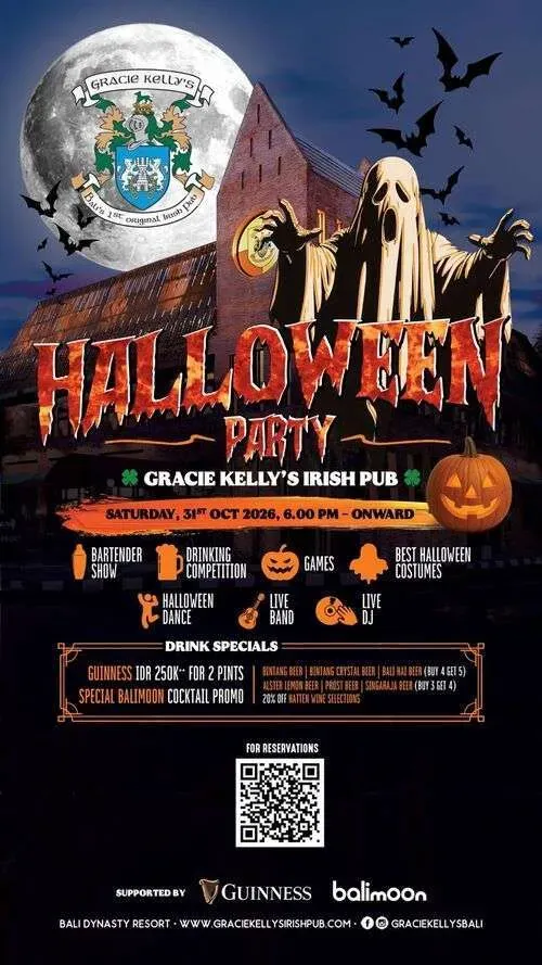 Halloween Party at Gracie Kelly’s Irish Pub — афиша