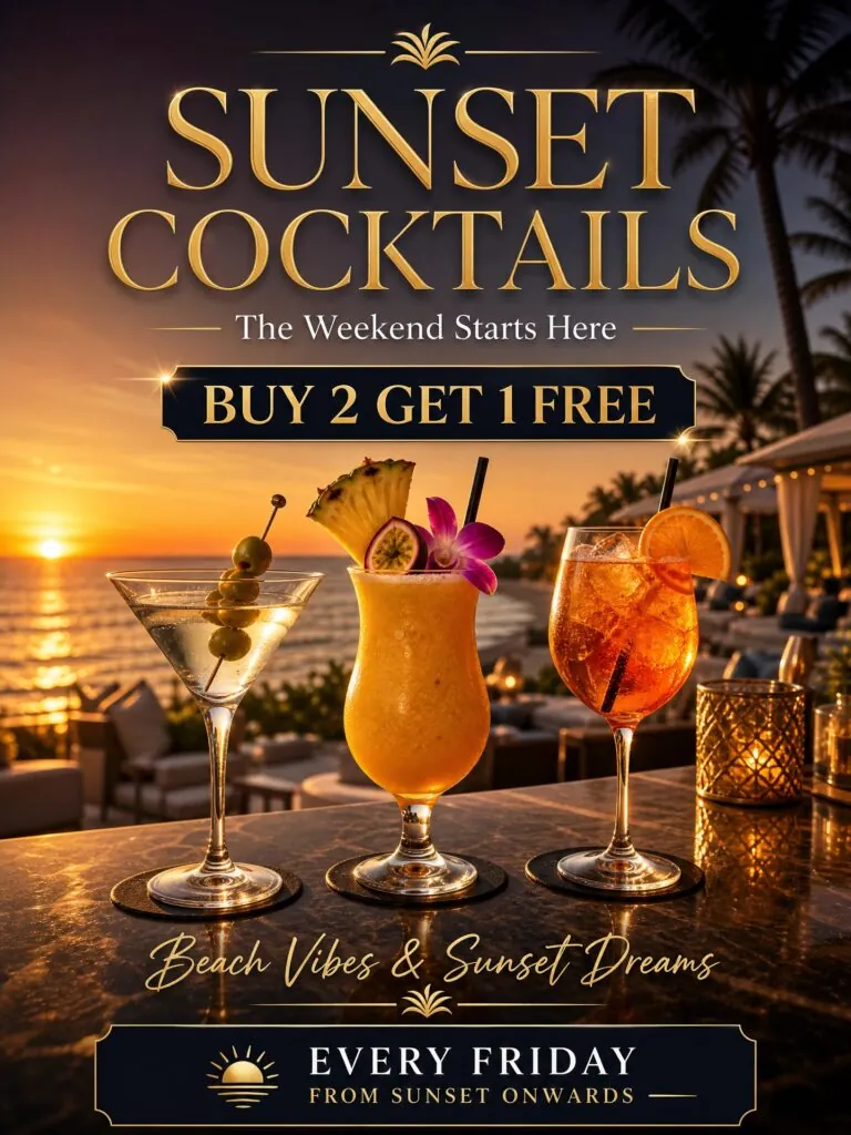 Friday Feels: Sunset Cocktails & Beach Vibes — афиша