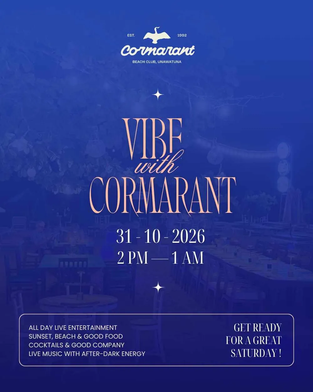 Vibe with Cormarant — афиша