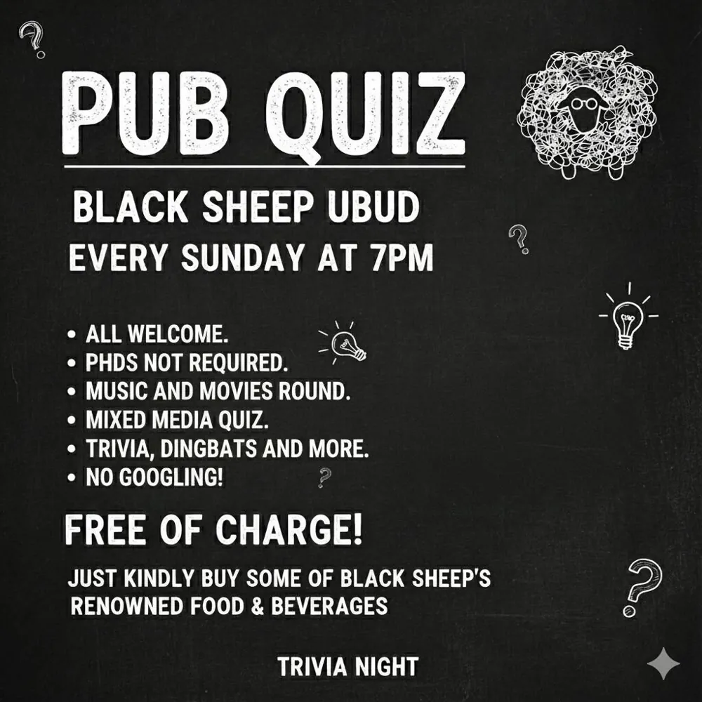 Sunday Night Pub Quiz — афиша
