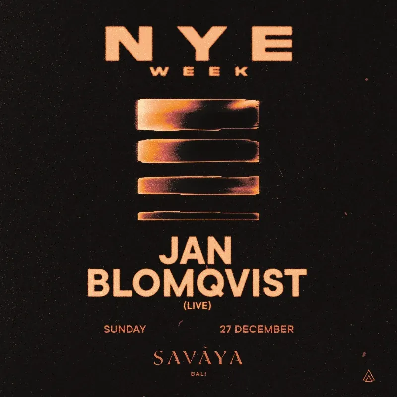 NYE Week - Jan Blomqvist (Live) — афиша