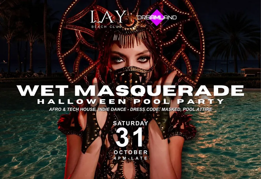 WET Masquerade - Halloween Pool Party by Dreamland — афиша