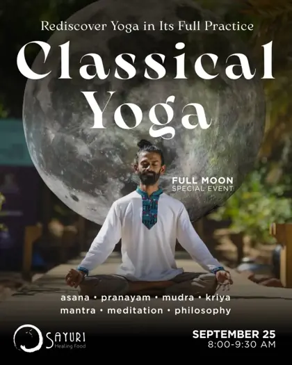 Classical Yoga w/ Manish Pole — афиша