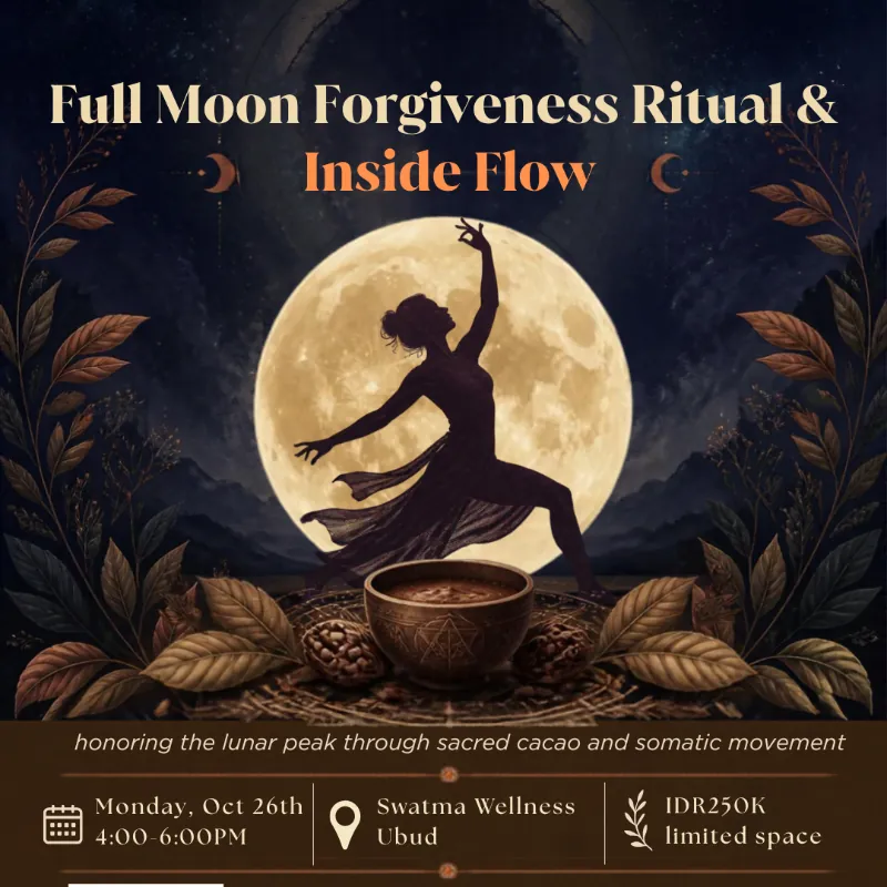 Full Moon Cacao Ritual & Inside Flow — афиша