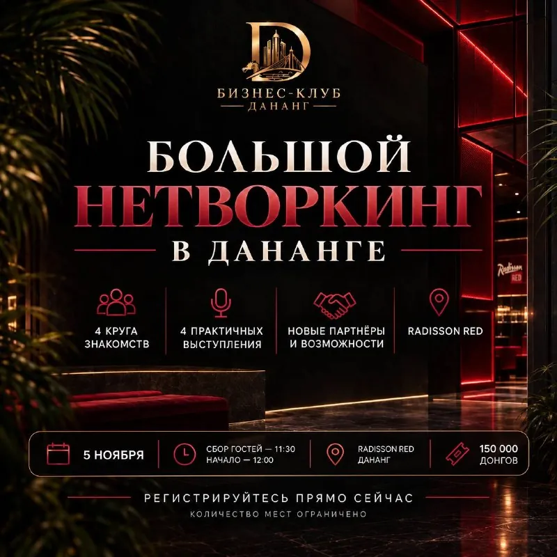 Большой нетворкинг в Дананге — афиша