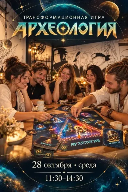 Ролевая трансформационная игра «Археология» — афиша
