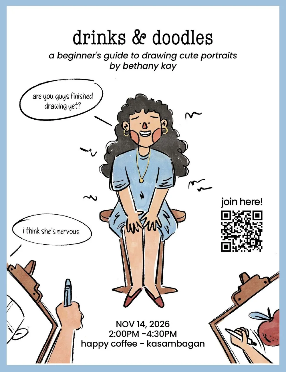 Drinks & Doodles Workshop — афиша