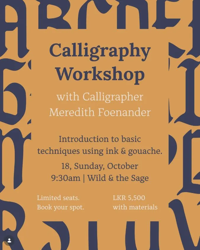 Calligraphy Workshop — афиша
