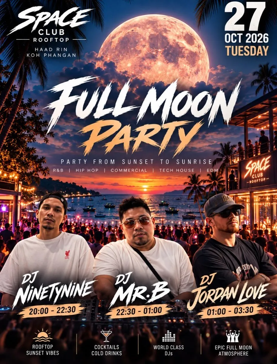Full Moon Party — афиша