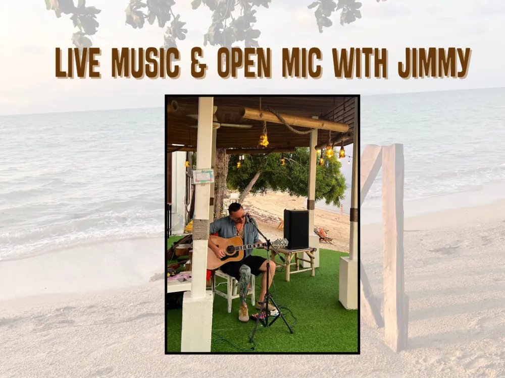 Live Music & Open Mic w/ Jimmy — афиша