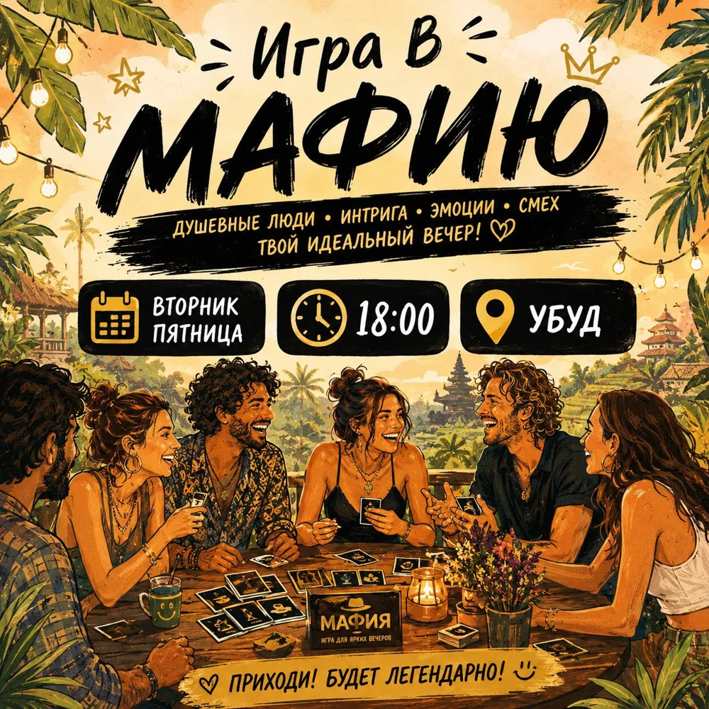 Мафия в Убуде — афиша