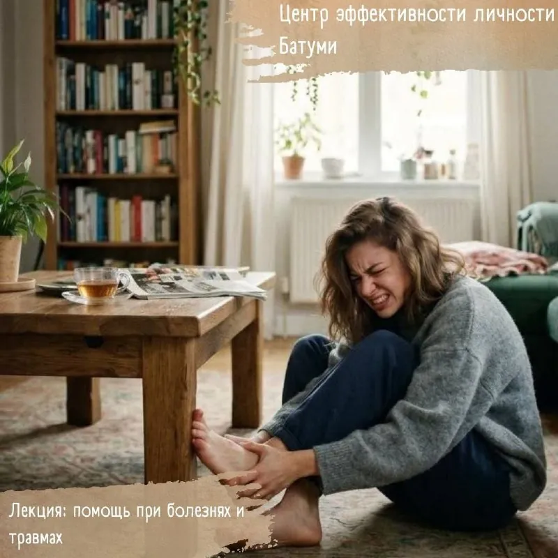 Помощь при болезнях и травмах — афиша