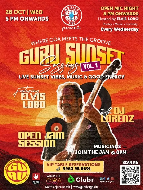 GURU SUNSET SESSIONS (Vol. 1) — Открытый микрофон — афиша