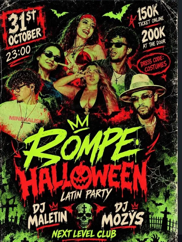 ROMPE HALLOWEEN LATIN PARTY — афиша