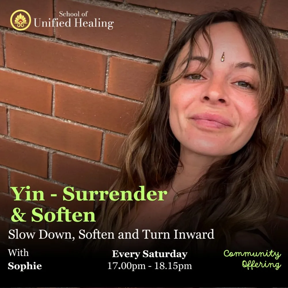 Yin: Surrender & Soften w/ Sophie — афиша