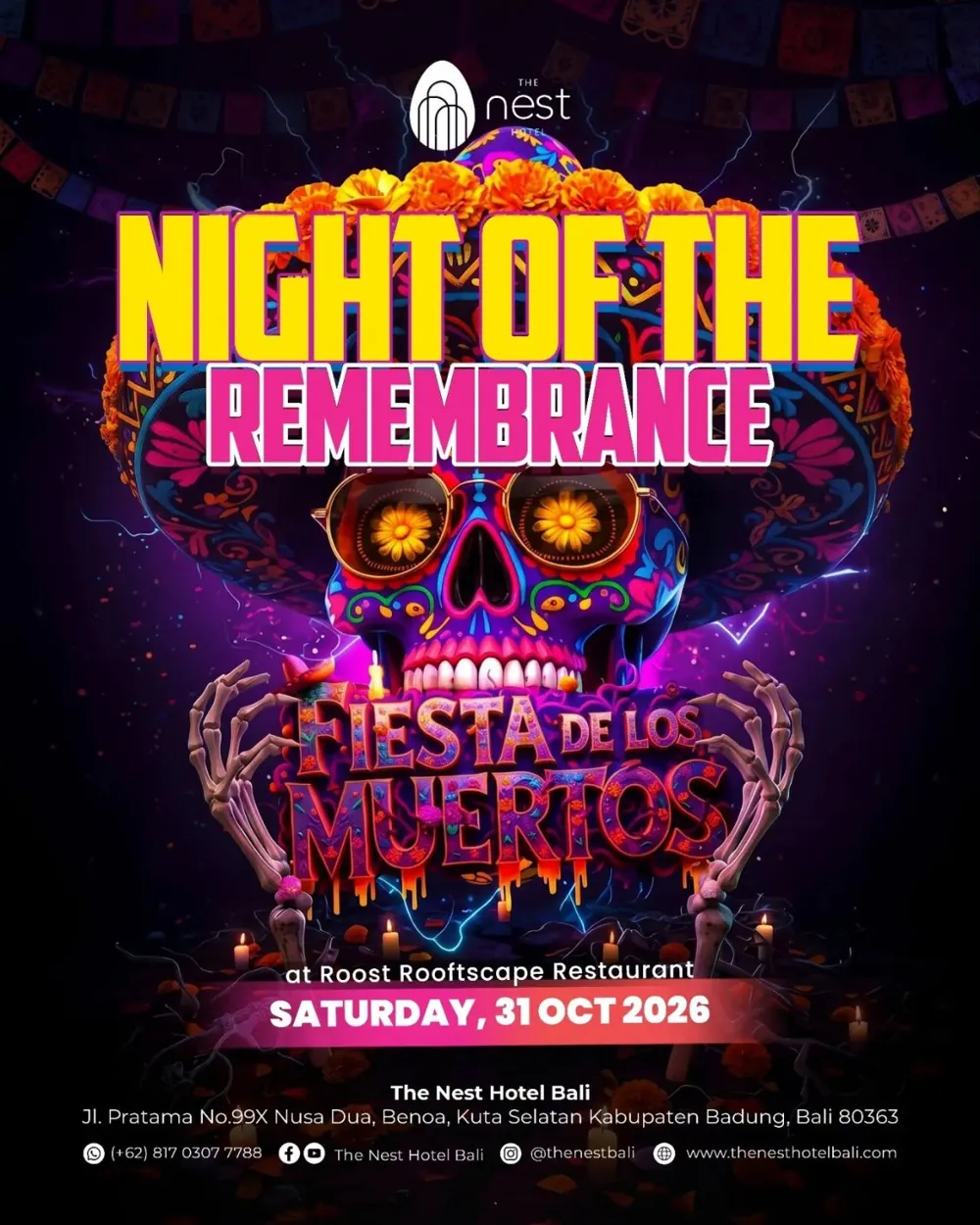 Fiesta de los Muertos: Хэллоуин в The Nest Hotel — афиша
