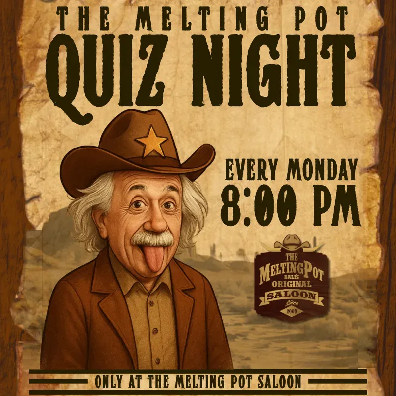 Monday Quiz Night At The Melting Pot Saloon — афиша