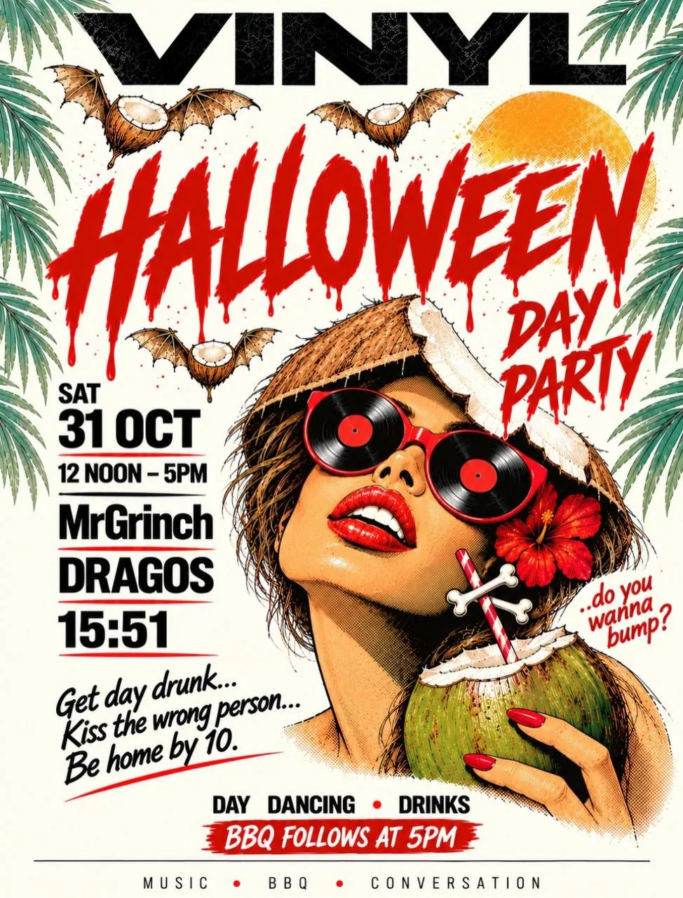 Vinyl Halloween Day Party — афиша
