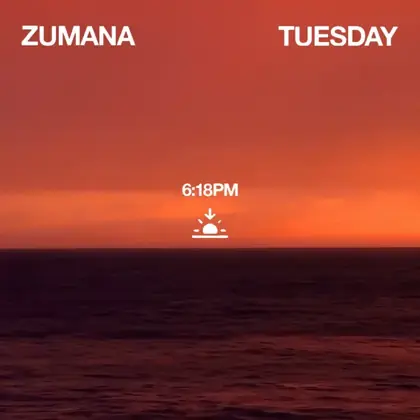 Zumana Tuesday — афиша
