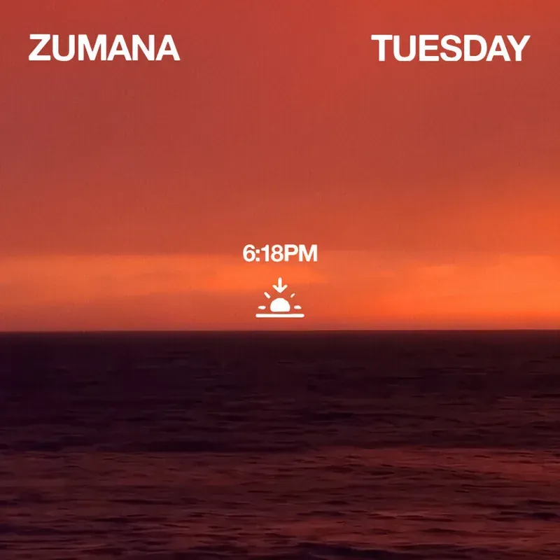 ZUMANA TUESDAY — афиша
