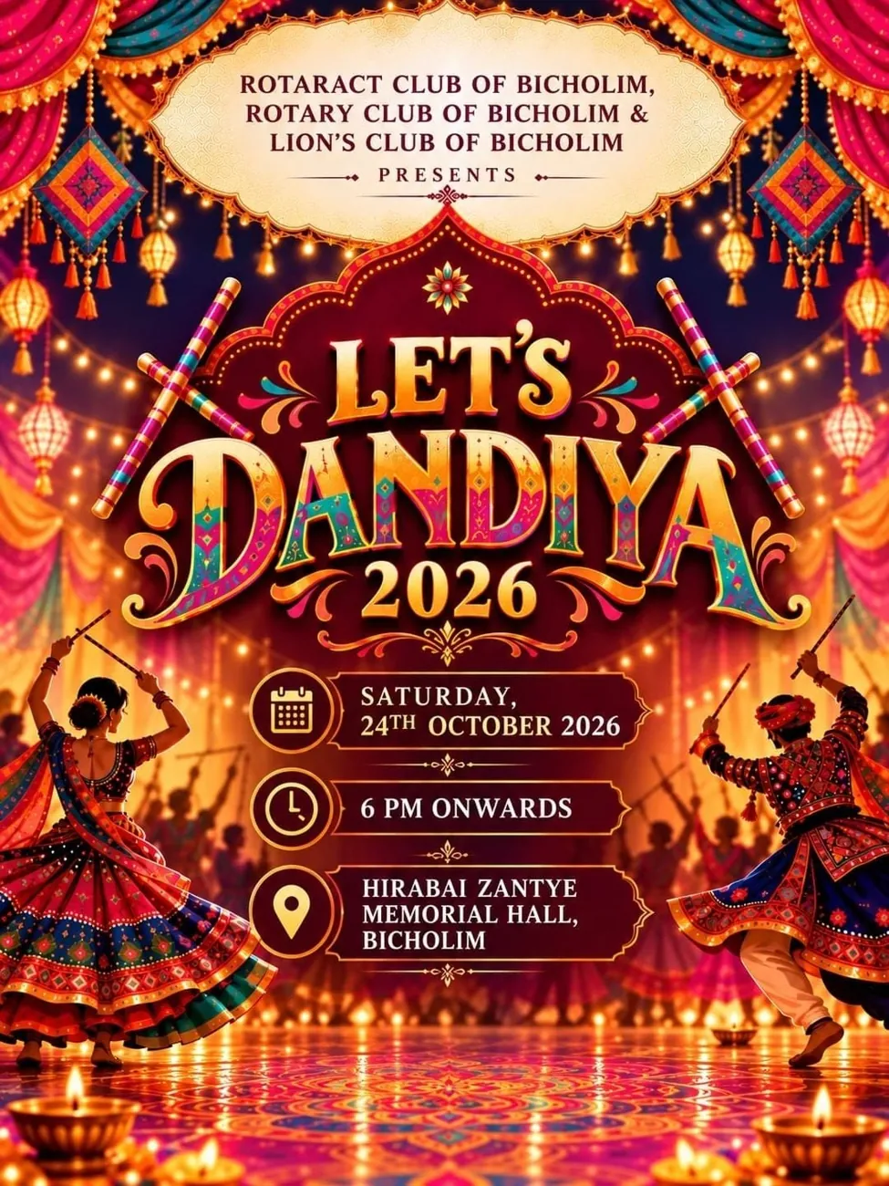 Let's Dandiya 2026 — афиша