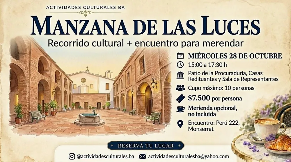 Manzana de las luces + Merienda — афиша