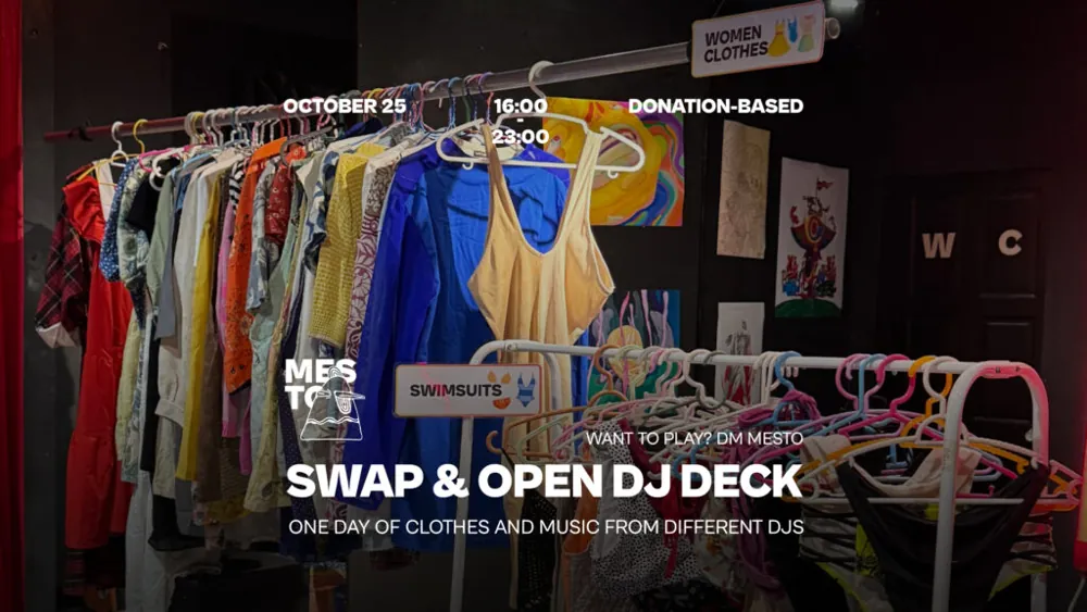 Clothes Swap + Open DJ Deck — афиша