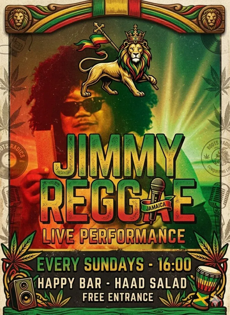 Acoustic Reggae Sunset w/ Jimmy Reggae — афиша