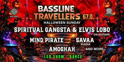 BASSLINE TRAVELLERS67.0 HALLOWEEN NIGHT TO SUNRISE — афиша