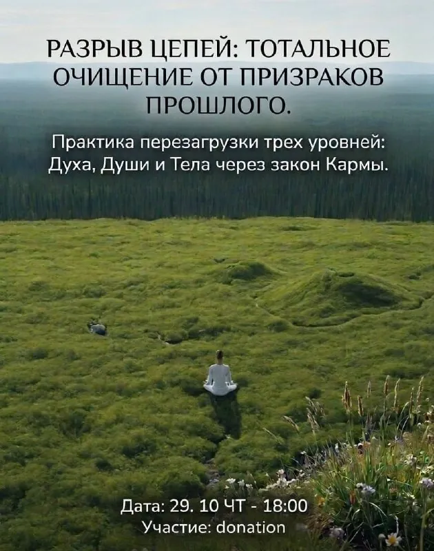 Разрыв цепей: тотальное очищение от призраков прошлого — афиша