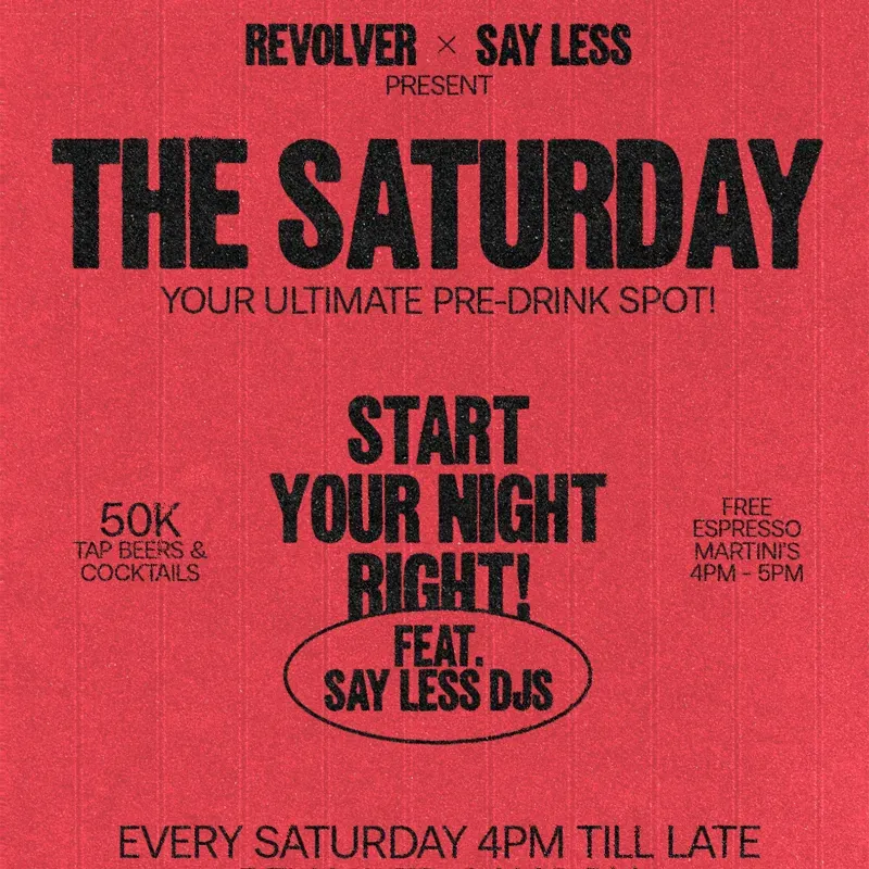 The Saturday Rev Up! — афиша
