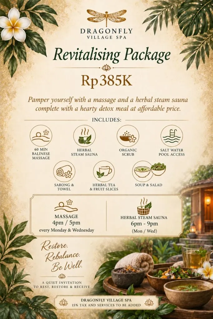 Revitalising Spa Evening + Nourishing Set Meals — афиша