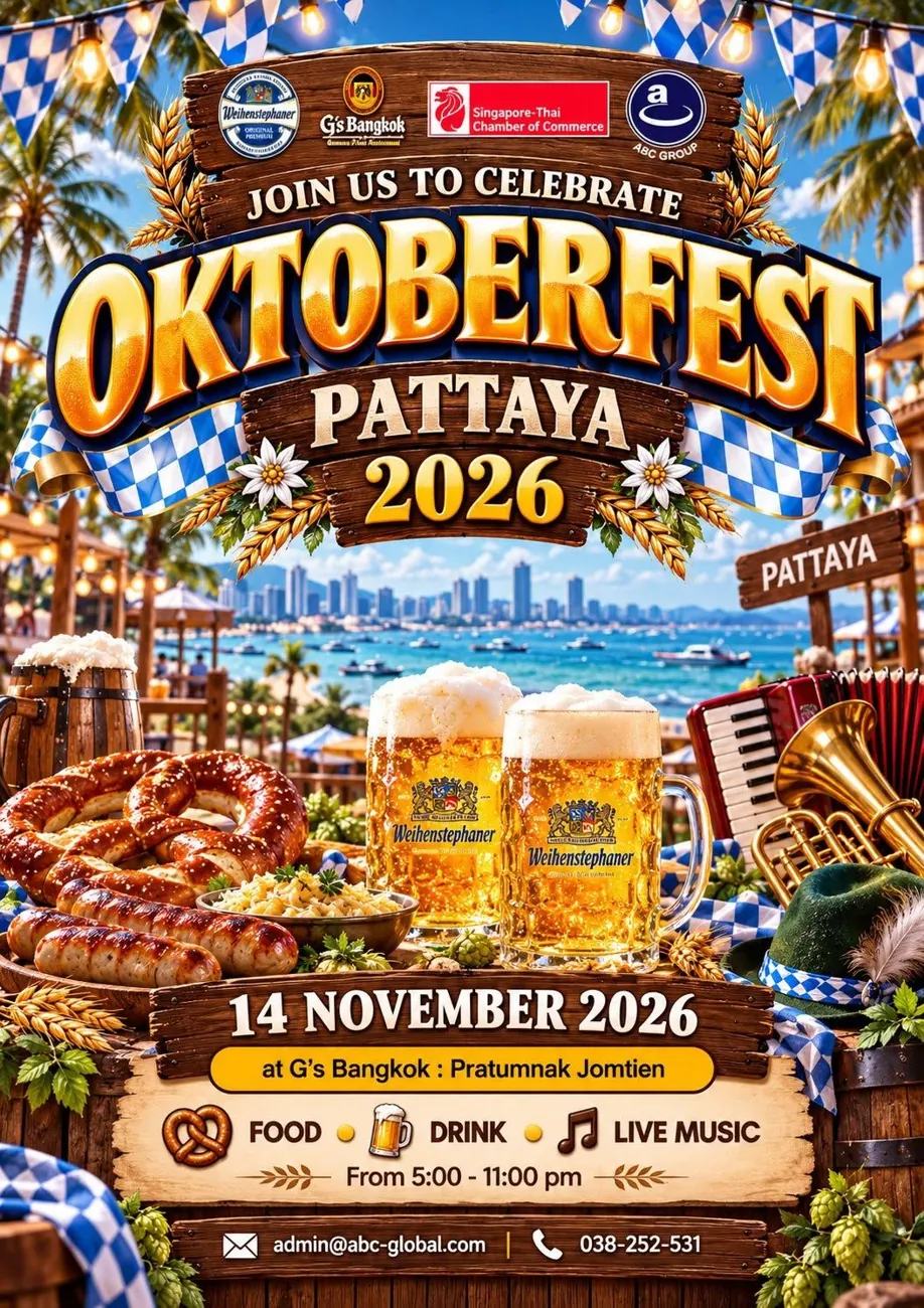 {Joint Event} OKTOBERFEST PATTAYA 2026 — афиша