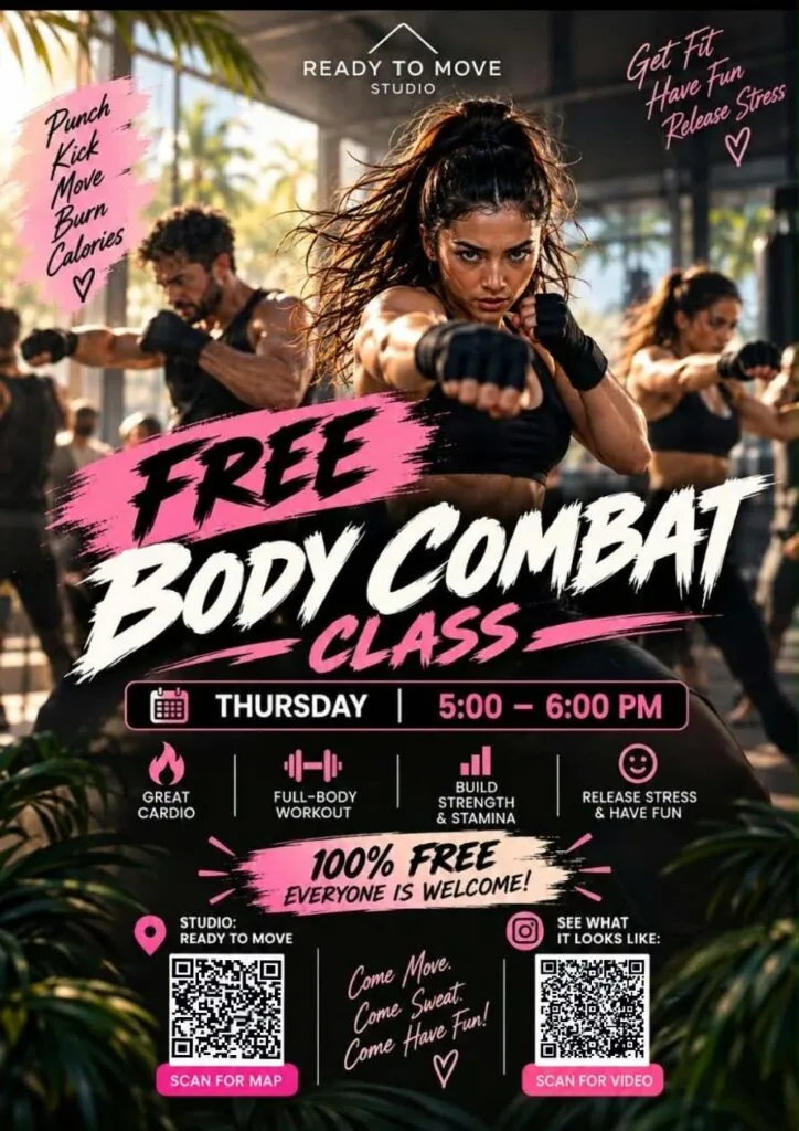 Body Combat Class w/ Lila — афиша