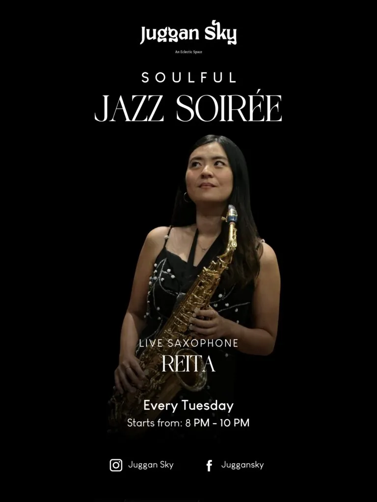 Soulful Jazz Soiree: Live Saxophone w/ Reita — афиша