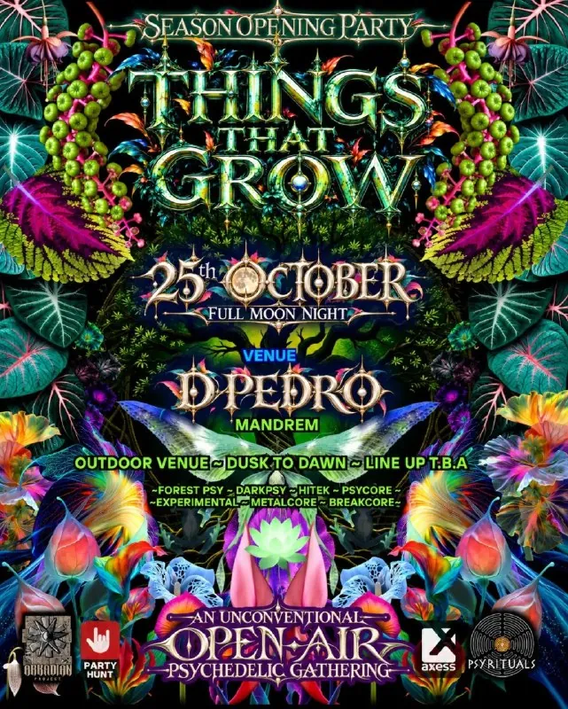 Things That Grow — Season Opening Party — афиша