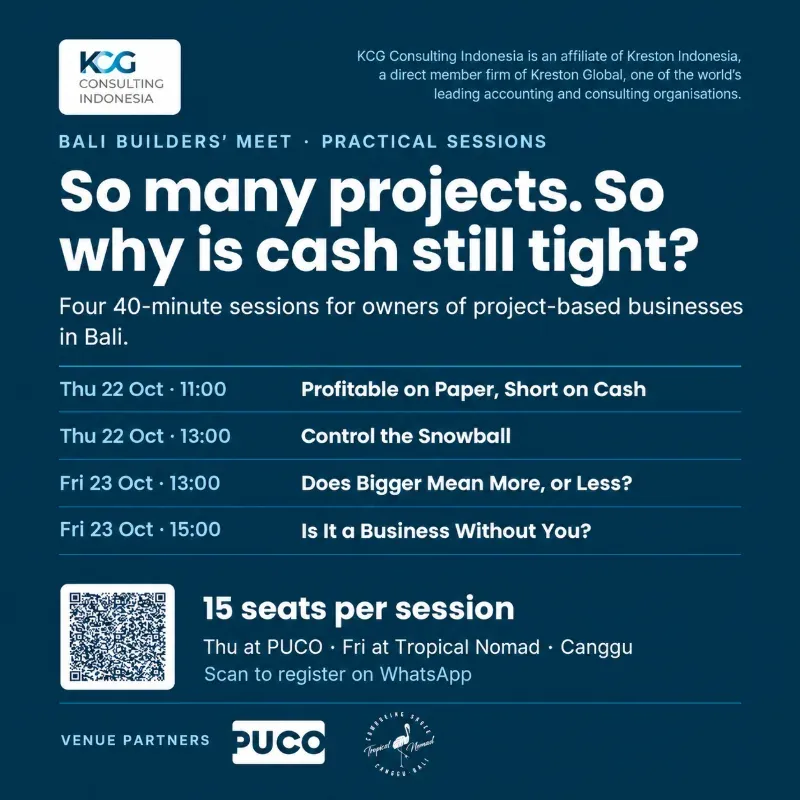 Bali Builders' Meet: So Many Projects. So Why Is Cash Still Tight? — афиша