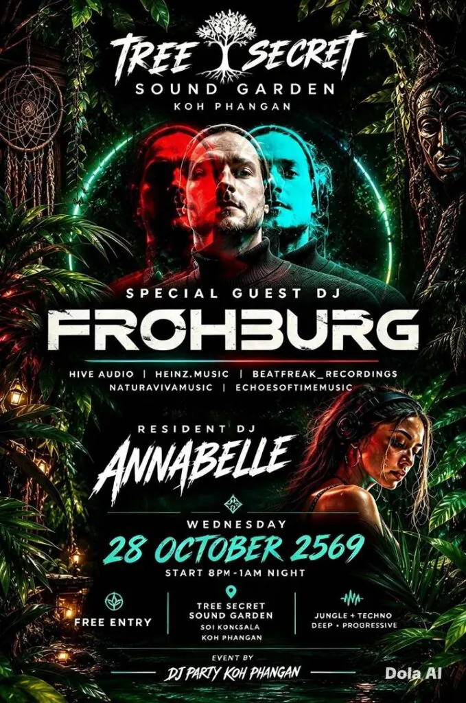 Jungle Techno Night: Deep & Progressive w/ Frohburg, Annabelle — афиша