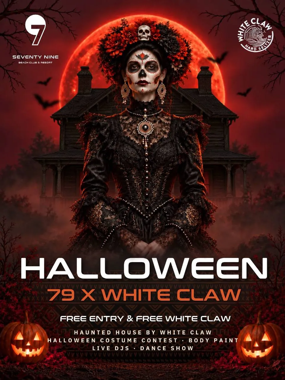 Halloween 79 x White Claw — афиша