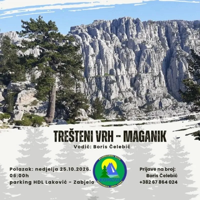 Поход на Трештени-Врх — афиша