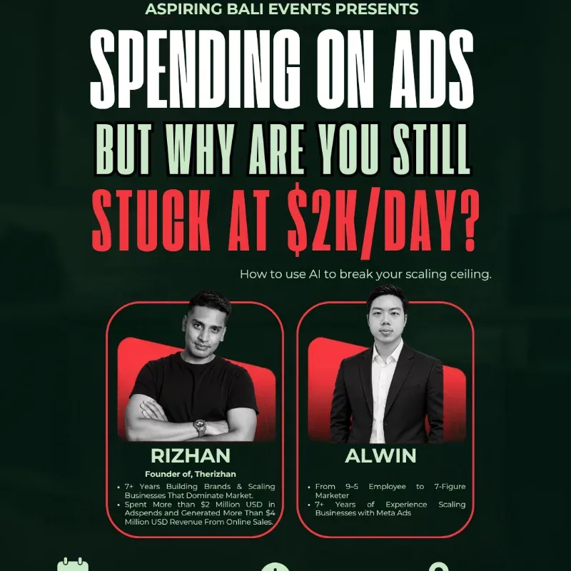 SPENDING ON ADS BUT WHY ARE YOU STILL STUCK AT $2K/DAY? — афиша