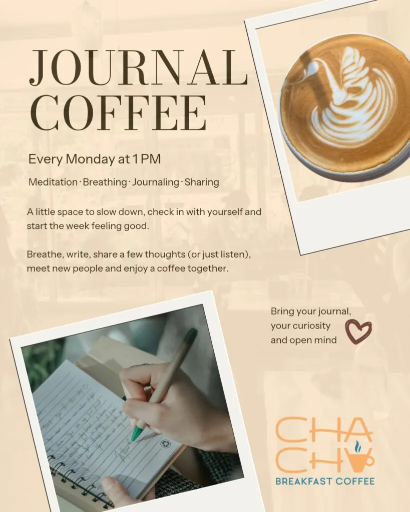 Journal Coffee: Meditation, Breading, Journaling, Sharing — афиша